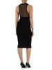 NERO | Abito aderente in maglia di misto viscosa