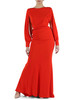 ROSSO | Abito lungo Red Carpet con schiena scoperta