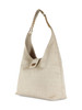 BEIGE | Borsa hobo in ecosuede stampa cocco