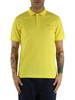 GIALLO | Polo in cotone piquet stretch