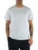 BIANCO | T-shirt in cotone mercerizzato con ricamo logo