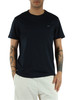 BLU SCURO | T-shirt in cotone mercerizzato con ricamo logo