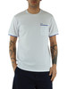 WEISS | Stretch-Piqué-Baumwoll-T-Shirt mit Brusttasche