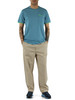 AZZURRO | T-shirt in cotone piquet stretch con taschino