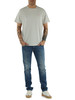 HELLGRAU | Stretch-Piqué-Baumwoll-T-Shirt