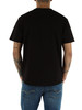 SCHWARZ | Stretch-Piqué-Baumwoll-T-Shirt