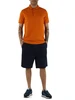 ARANCIONE | Polo in cotone piquet con dettagli a contrasto