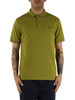 VERDE | Polo in cotone piquet con dettagli a contrasto
