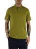 VERDE | Polo in cotone piquet con dettagli a contrasto