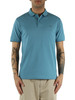 AZURBLAU | Polo aus Baumwoll-Piqué mit kontrastierenden Details