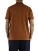 MARRONE CHIARO | Polo in cotone piquet con dettagli a contrasto
