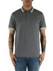 GRIGIO | Polo in cotone piquet con dettagli a contrasto