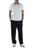 BIANCO | Polo in cotone piquet con inserti a contrasto