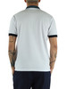 BIANCO | Polo in cotone piquet con profili a contrasto
