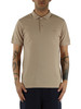 BEIGE | Polo aus Stretch-Baumwollpiqué, stückgefärbt