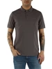 GRIGIO | Polo in cotone piquet stretch tinto in capo