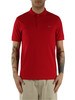 ROSSO | Polo in cotone piquet stretch