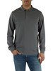 GRIGIO | Polo manica lunga in cotone piquet stretch