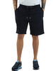 Dunkelblau | Sportshorts aus angerauter Baumwolle mit gesticktem Frontlogo