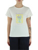 BIANCO | T-shirt in cotone con stampa frontale