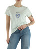 VERDE CHIARO | T-shirt in cotone con stampa frontale