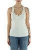 OFF WHITE | Top in maglia di misto lyocell e seta