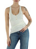 OFF WHITE | Top in maglia di misto lyocell e seta