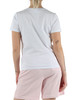 BIANCO | T-shirt collo a V in cotone mercerizzato