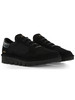 SCHWARZ | Slip-On-Sneakers aus Leder und Stoff P005