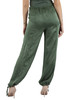 VERDE | MONOCHROME: Pantalone effetto stropicciato BRONZO