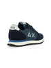 BLU SCURO | Sneakers in pelle e tessuto TOM SOLID