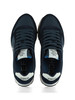 BLU SCURO | Sneakers in pelle e tessuto TOM SOLID