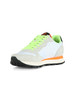 BIANCO | Sneakers in pelle e tessuto TOM FLUO