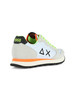 BIANCO | Sneakers in pelle e tessuto TOM FLUO
