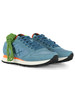 AZZURRO | Sneakers in pelle e tessuto TOM FLUO