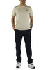 BEIGE | T-shirt in cotone regular fit con ricamo logo