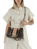 MARRONE | Borsa EMATITE Tote Small con stampa logo