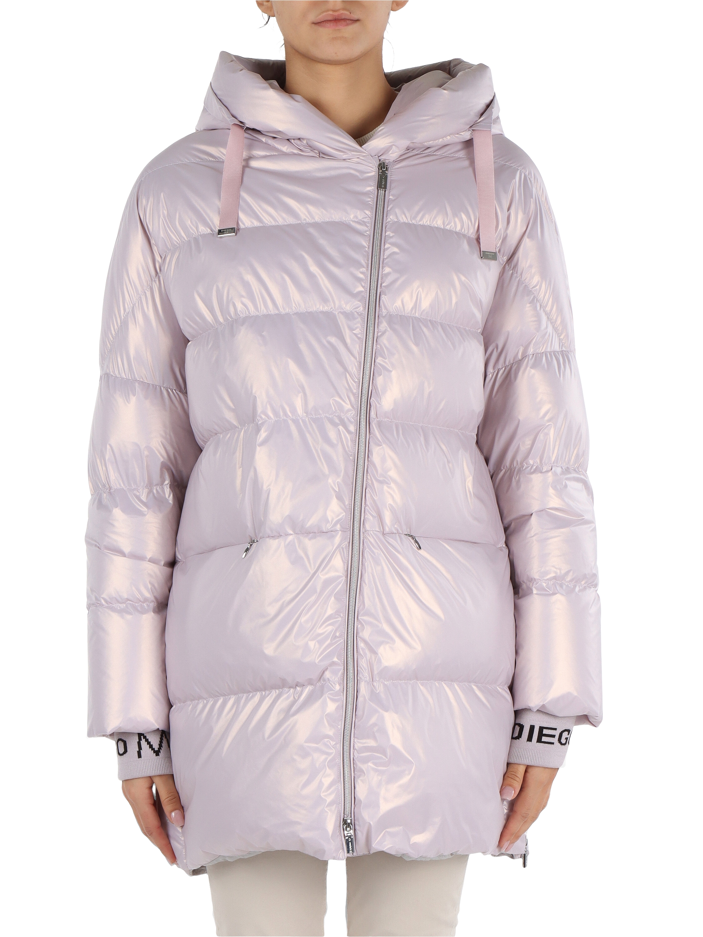 Piumino oversize trapuntato con ricamo logo  3BDDA23IMT9160TM23IT911 610  ROSA - Lea Flò