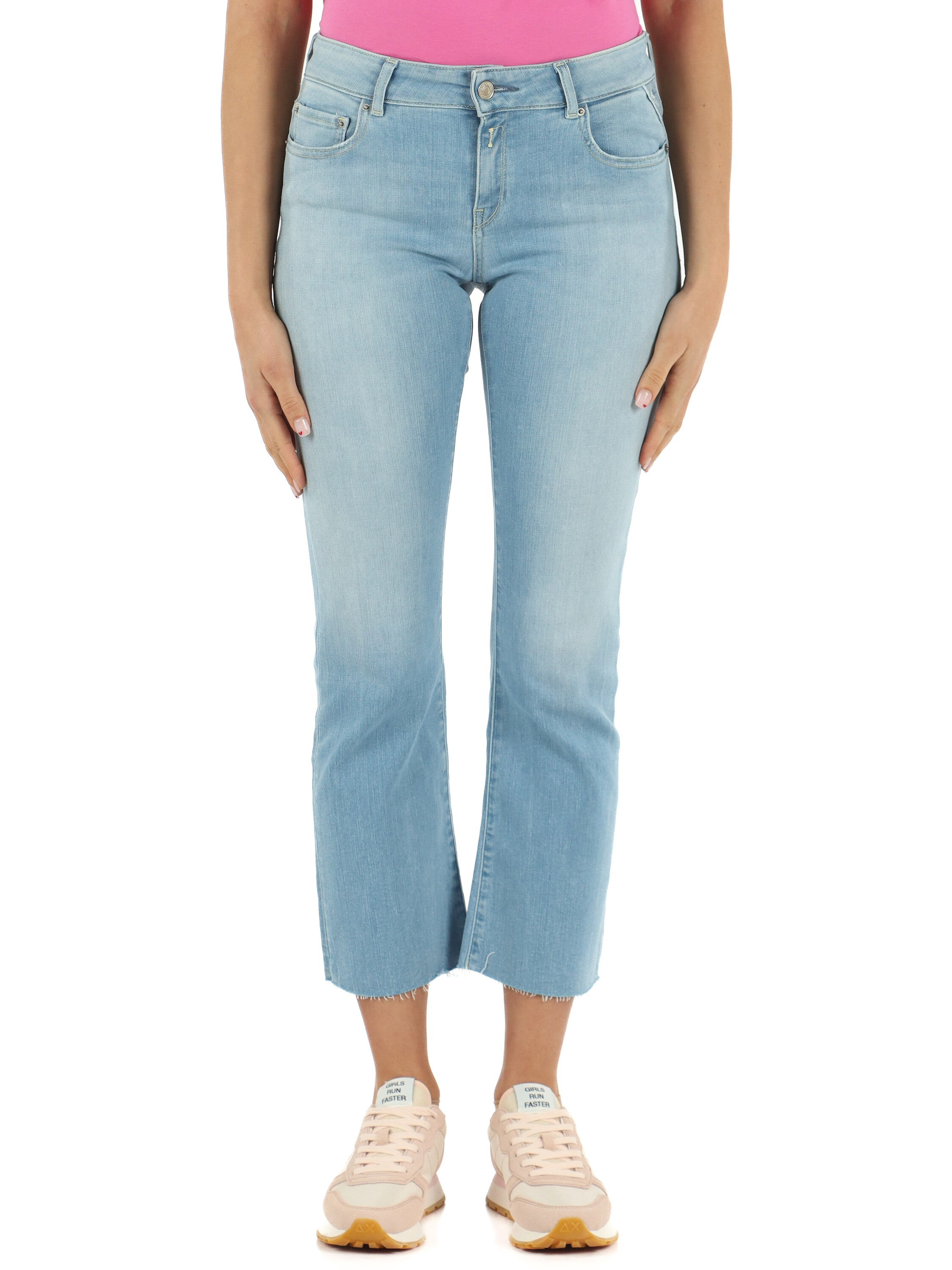 Pantalone jeans cinque tasche FAABY Mid Rise Flare Crop Fit