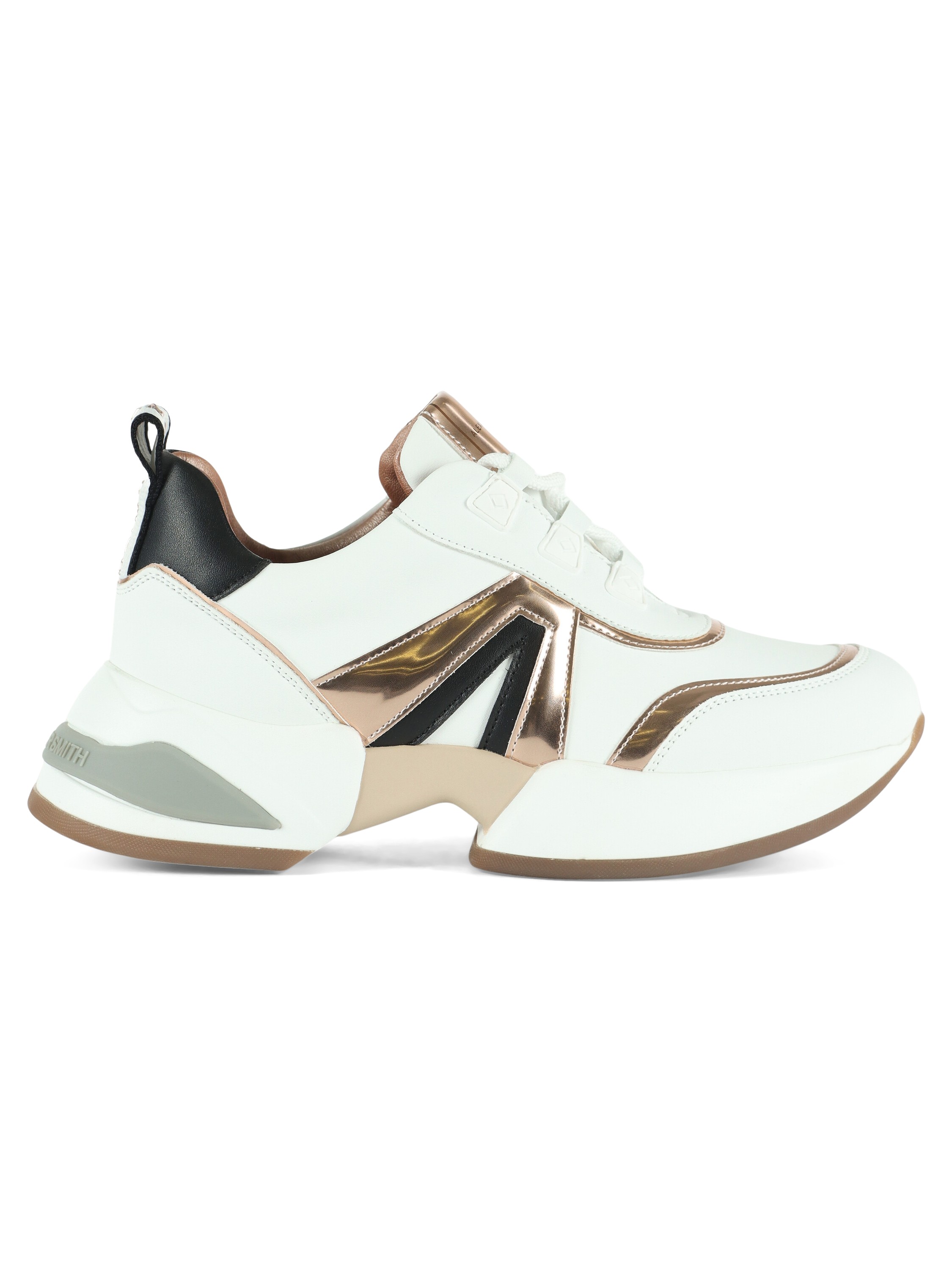 BIANCO/NERO | Chunky sneakers MARBLE con inserti a contrasto