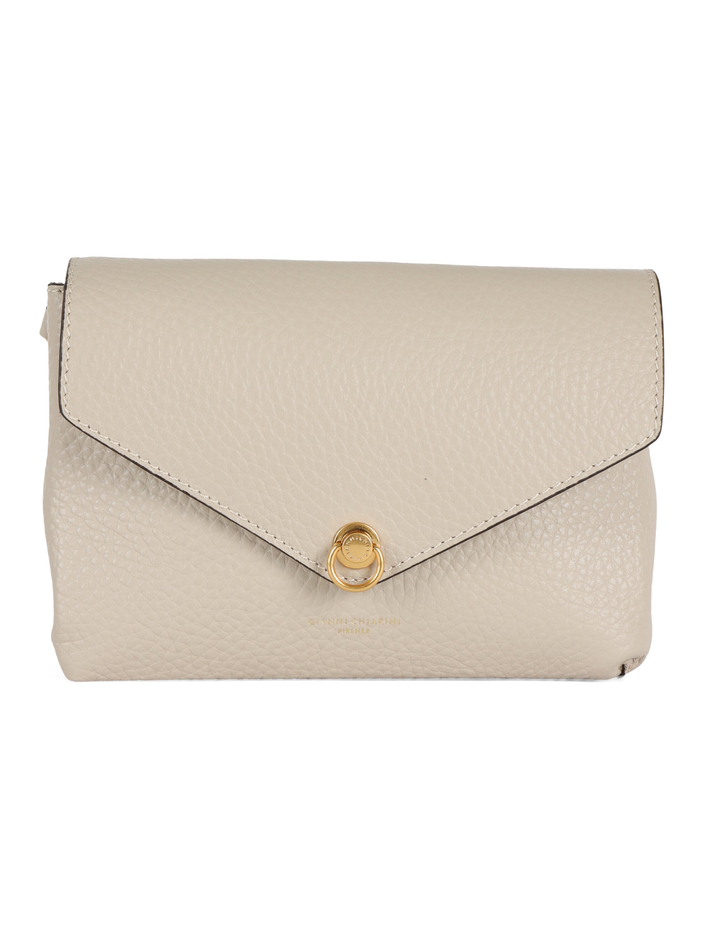 Borsa a tracolla in pelle martellata CORALLO