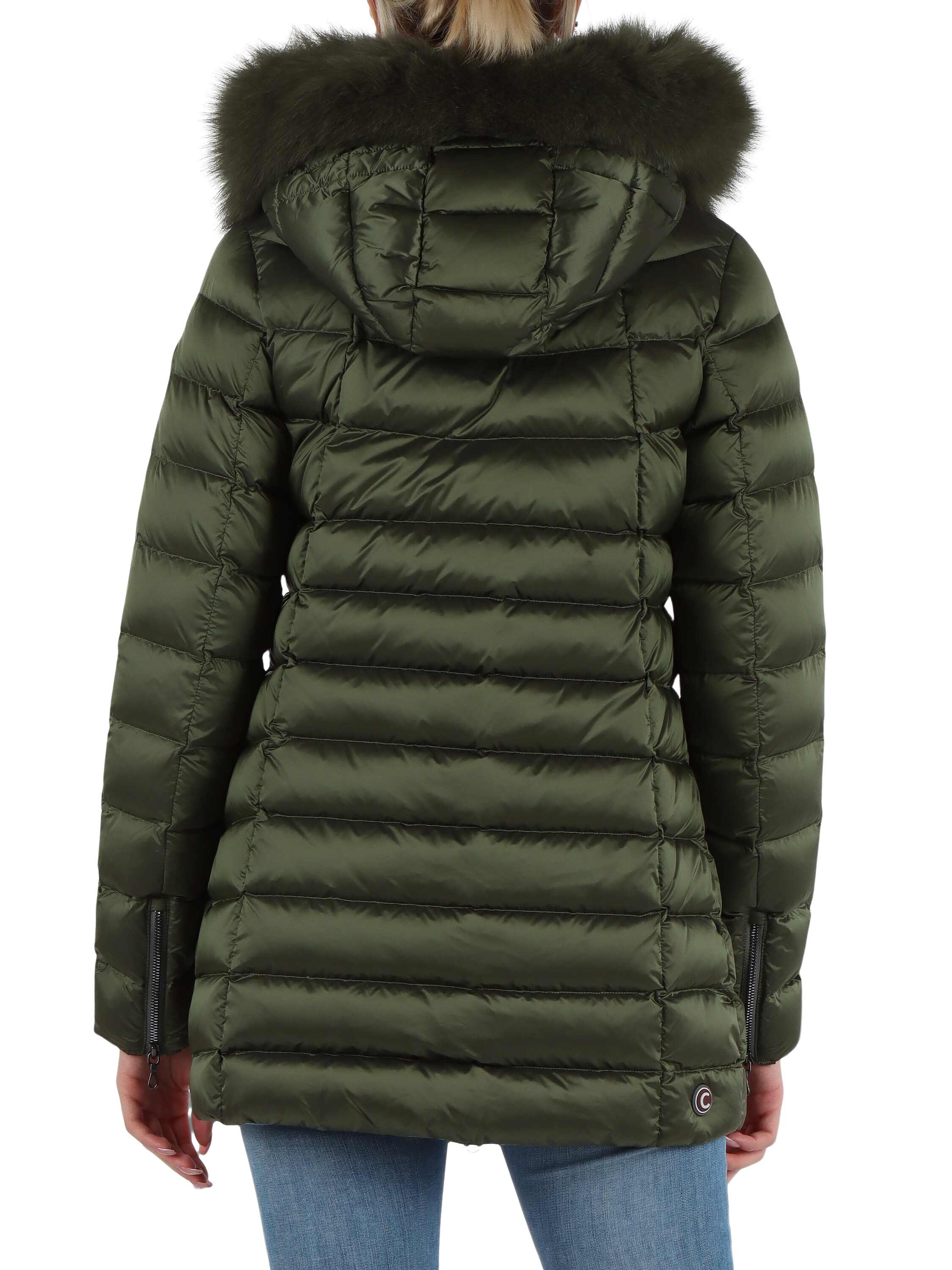 Piumino trapuntato DELUXE con dettaglio in pelliccia