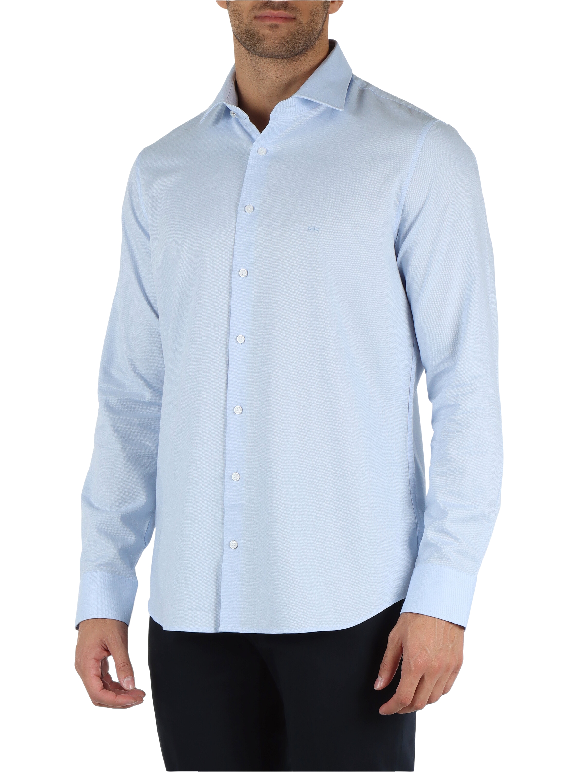Camicia slim fit in cotone Easy Care Stretch - Main Image