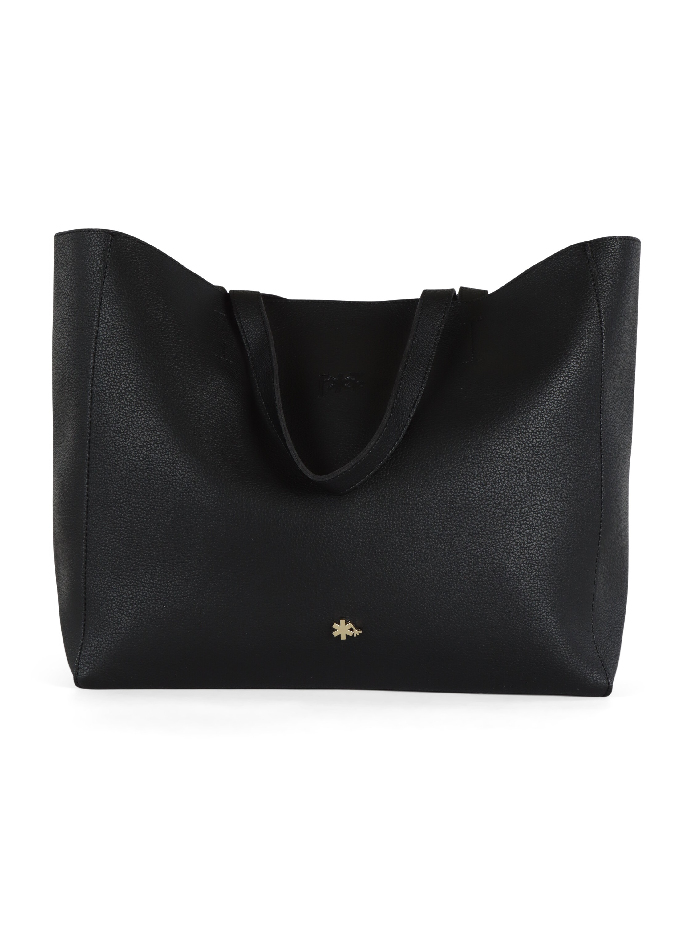 Borsa Shopper Borsa Fez Nera Shopper Donna Media In Ecopelle Nero