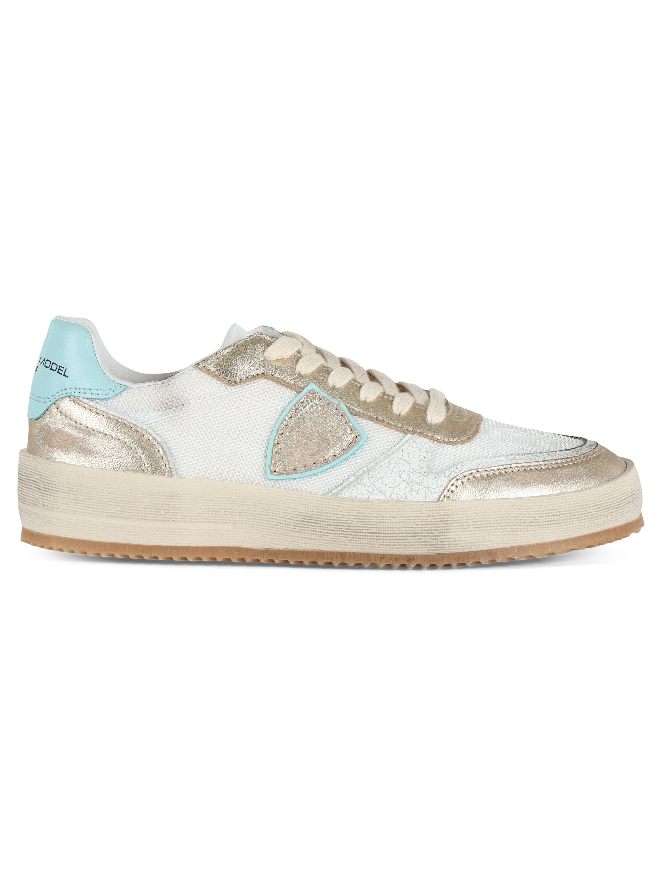 ORO | Sneakers in pelle e tessuto NICE effetto vintage ORO | Sneakers in pelle e tessuto NICE effetto vintage