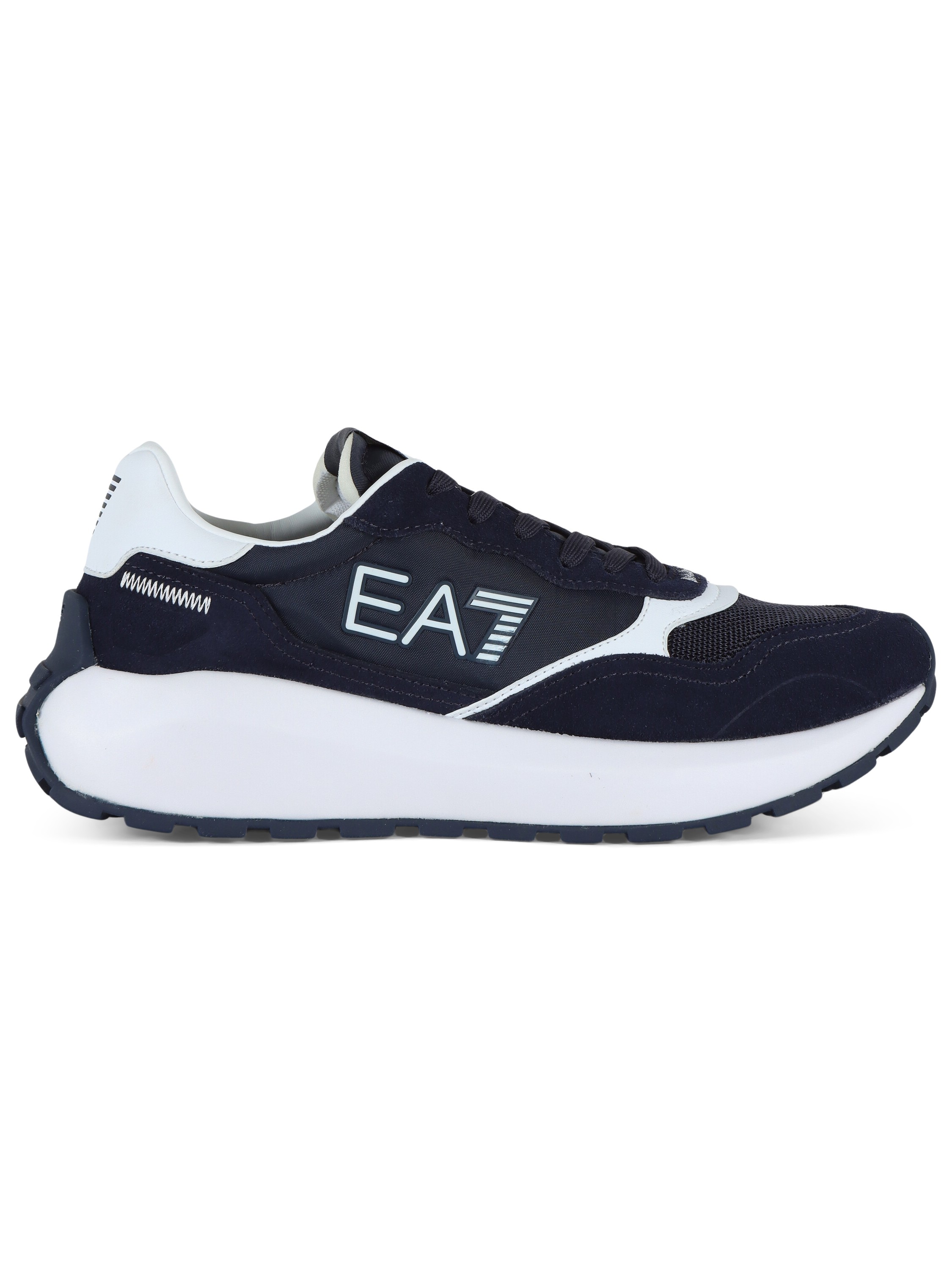 Ecopelle Scarpe Blu Uomo Sportive Sneakers In Tessuto Ecopelle E - Main Image