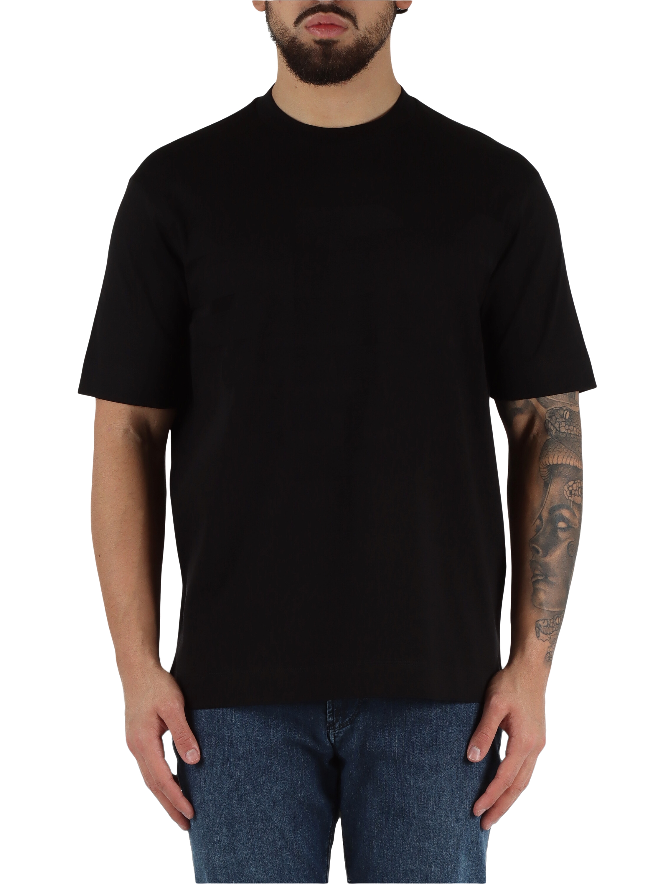CORVINO | T-shirt regular fit in cotone con logo impresso CORVINO | T-shirt regular fit in cotone con logo impresso