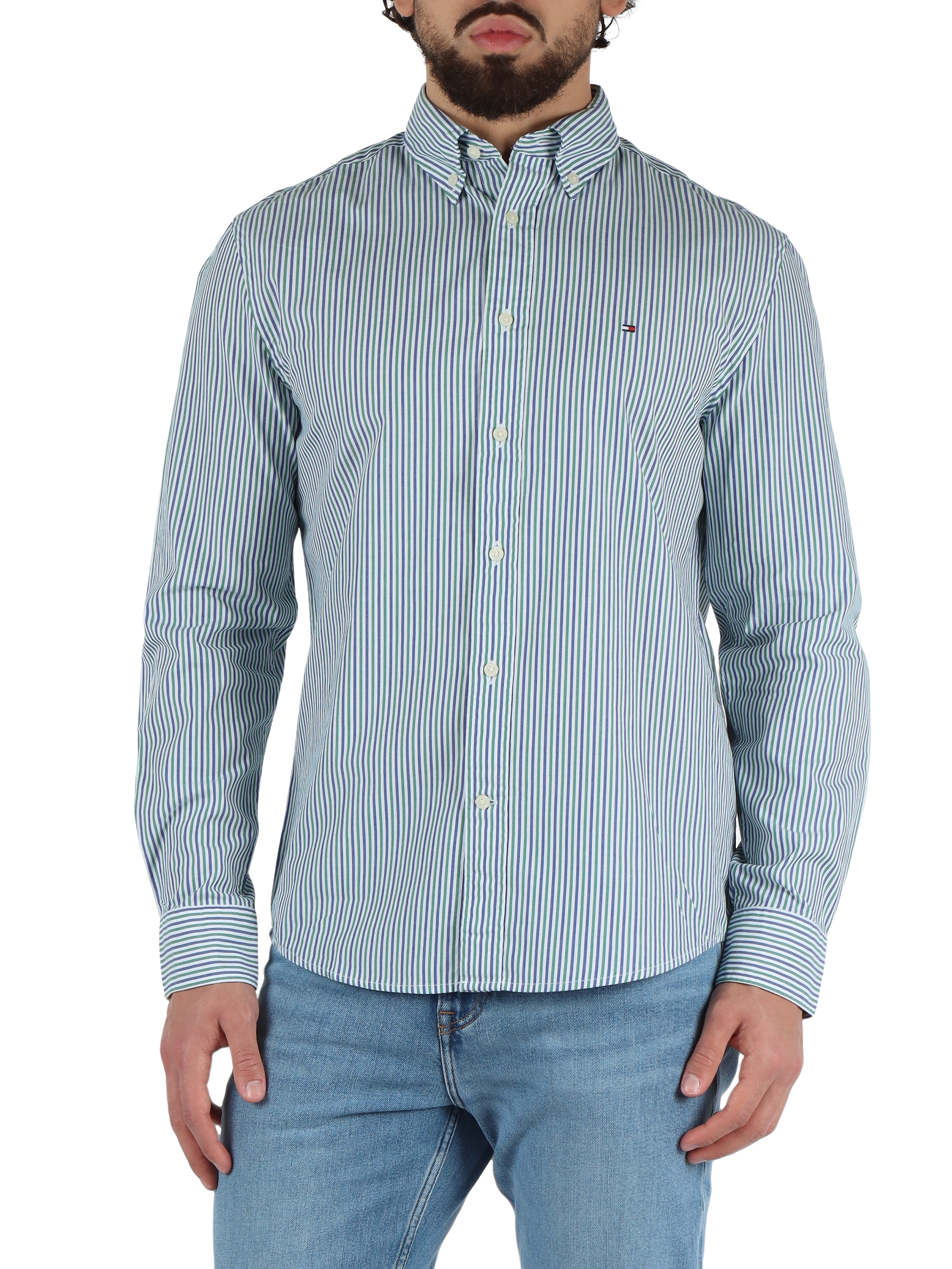Camicia TH Flex regular fit in cotone