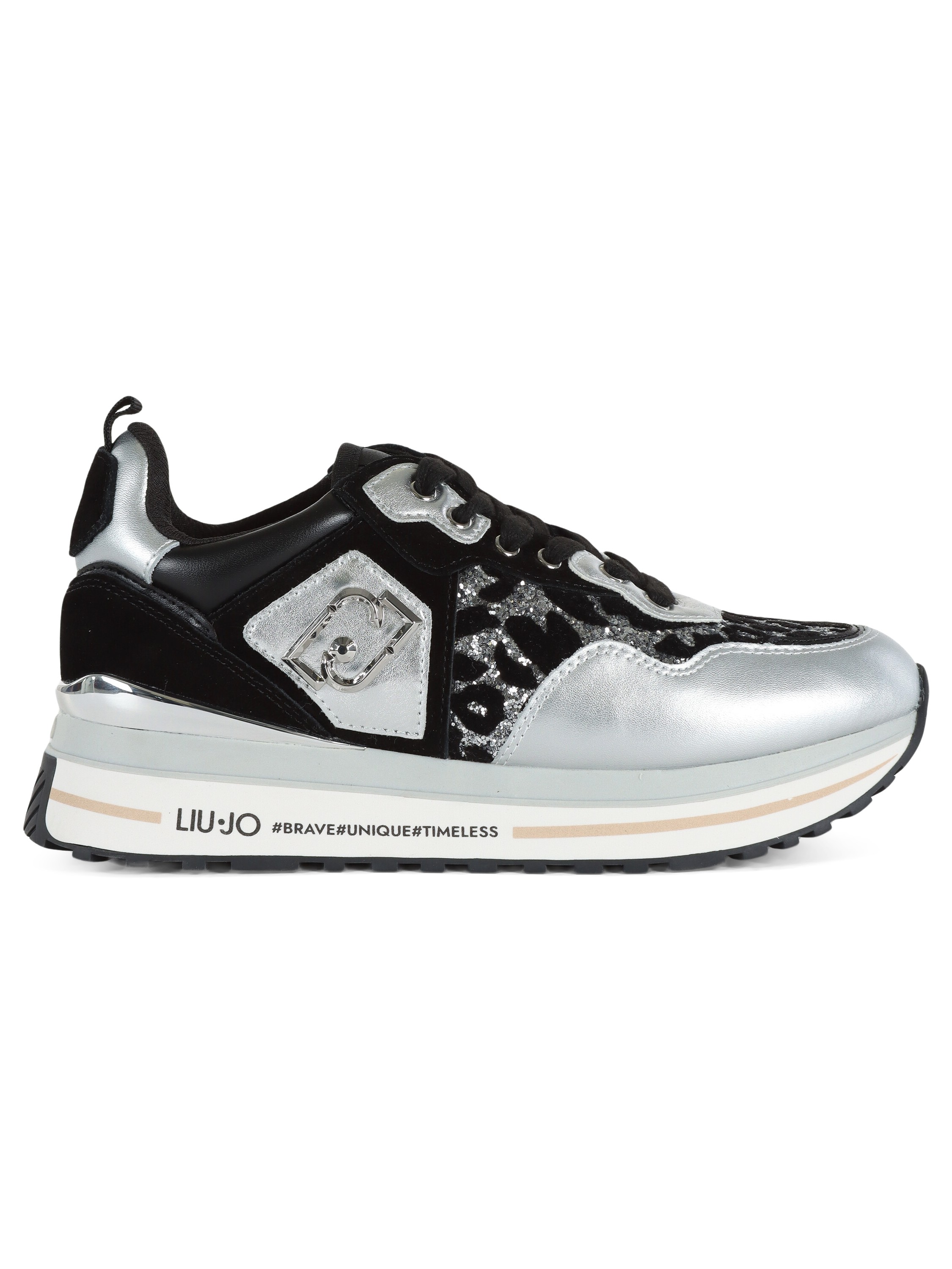 Sneakers in pelle e tessuto LIU JO MAXI WONDER 01