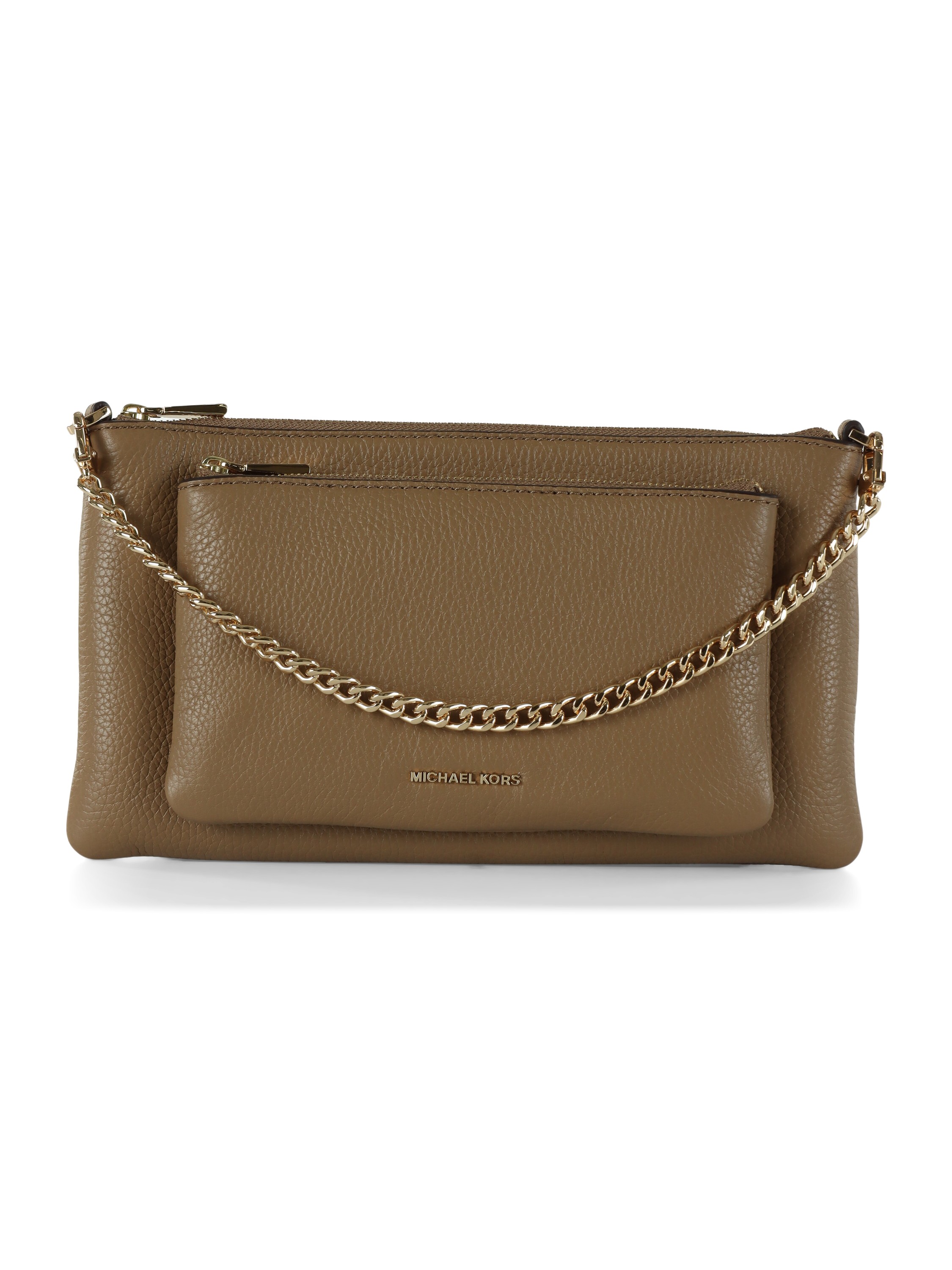 Borsa a tracolla in pelle martellata JET SET Medium